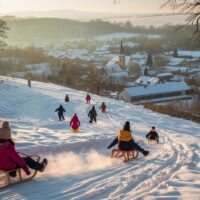 Sledding Hill Collision